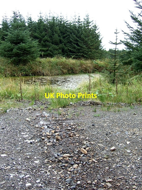 Photo 6"x4" Pond next to Rhondda Community Route, Chwarelau Blaencorrwg Blaenrhondda c2008