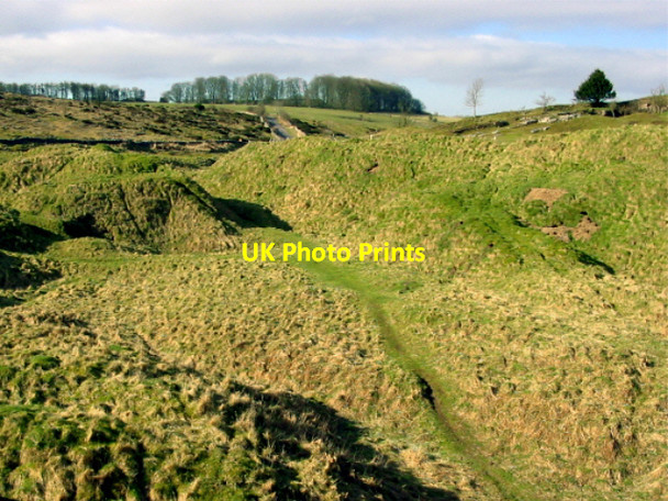 Photo 6"x4" Old lead mining site in the Mendips Charterhouse\/ST5055 c2007