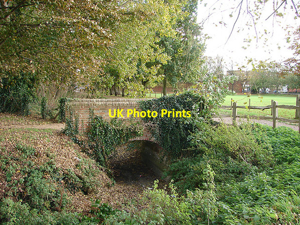 Photo 6"x4" Bridge over the dry River Lavant Chichester c2008
