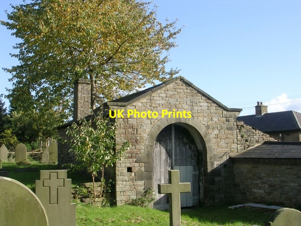 Photo 6"x4" Building in Graveyard - St Andrew's Church Junction c2008