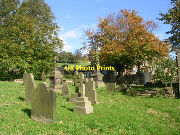 Photo 6"x4" St Andrew's Graveyard - Kildwick Junction c2008