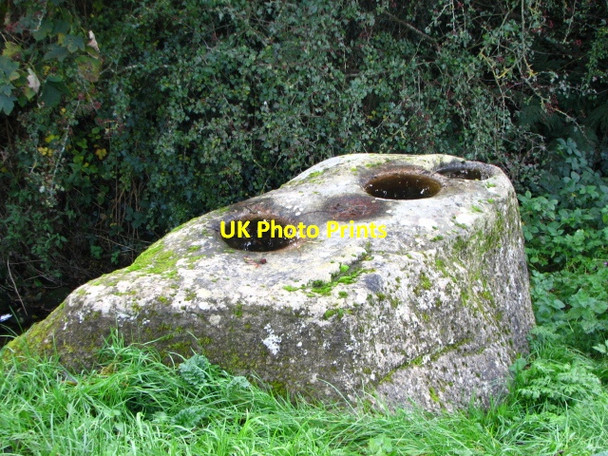 Photo 6"x4" Clonmore bullaun stone Clonmore c2008