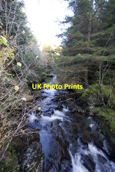 Photo 6"x4" Donich Water before it plunges under a footbridge Lochgoilhead c2008
