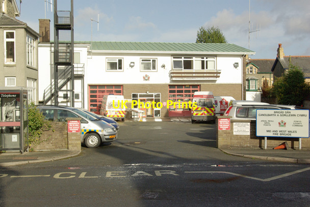 Photo 6"x4" Fire Station from Garth Road Builth Wells\/Llanfair-Ym-Muallt c2008