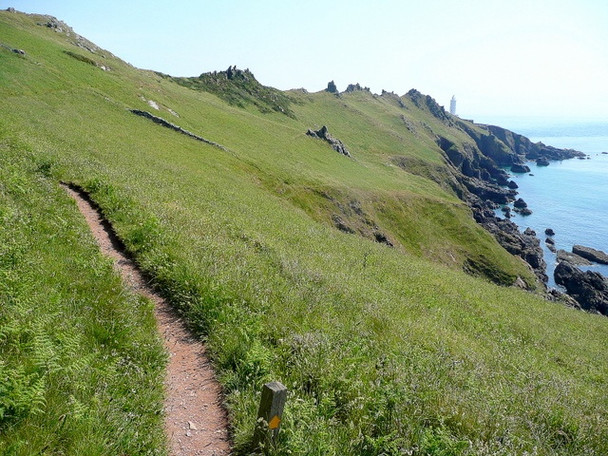 Photo 6"x4" The Start Point headland Bickerton\/SX8138 c2009