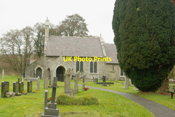 Photo 6"x4" Llanganten Church Cilmery c2008