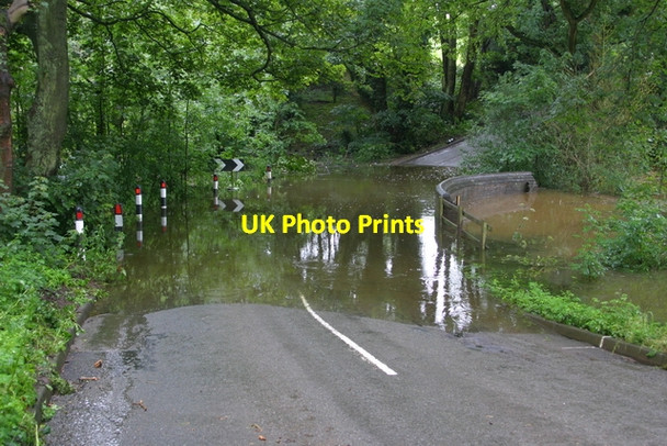 Photo 6"x4" Alvechurch Highway flooded - 2007 Lydiate Ash c2007