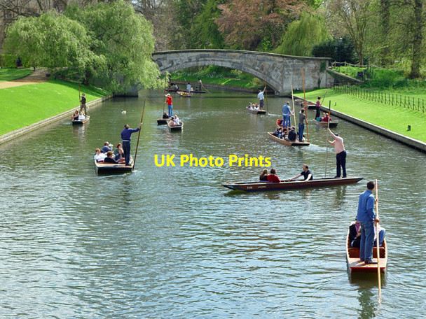 Photo 6"x4" Punting near King's bridge, Cambridge Cambridge\/TL4658 c2006