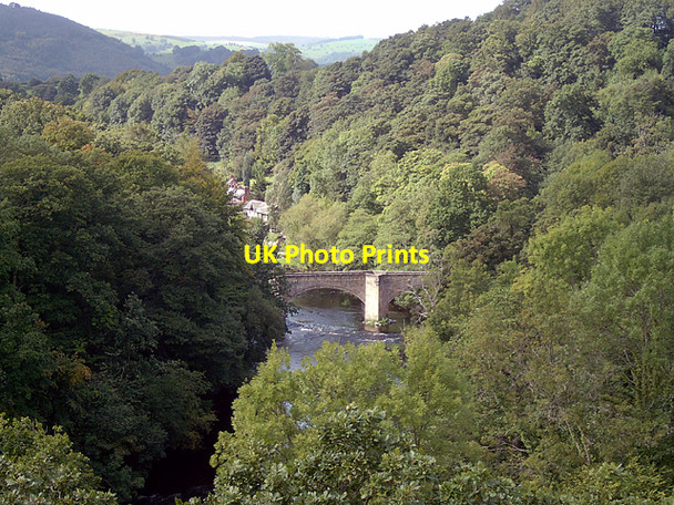 Photo 6"x4" Valley of the River Dee Garth Trevor c2007