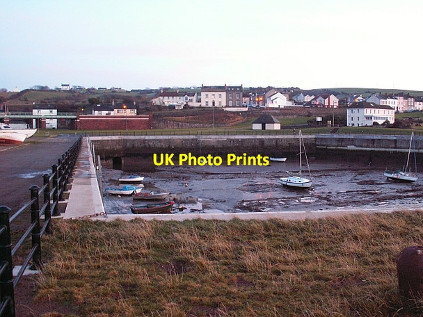 Photo 6"x4" A winter afternoon at Harrington Harbour Workington c2008