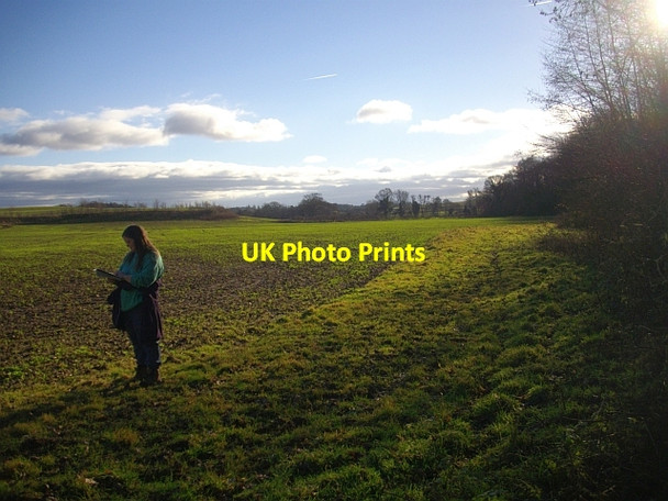 Photo 6"x4" Wide field margin near Clenchers Mill Bromesberrow c2008