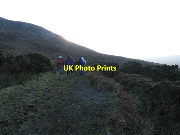 Photo 6"x4" Hikers in Shade Ballymurphy c2008