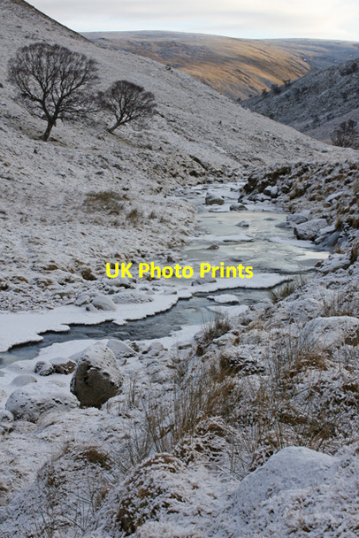 Photo 6"x4" Allt Calder in Winter Allt Calder c2009