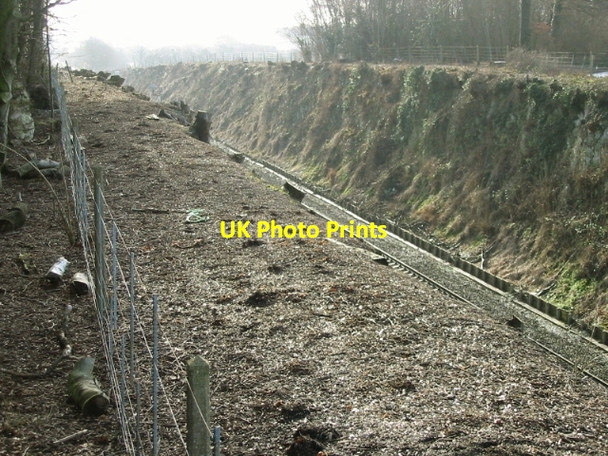 Photo 6"x4" Recently cleared cutting on the London to Dover line Frogham\/TR2550 c2009
