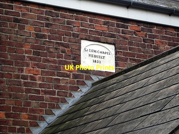 Photo 6"x4" Salem Chapel date stone Hatfield Chase c2009