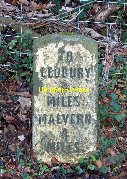 Photo 6"x4" Milestone on the A449 near British Camp Little Malvern c2009