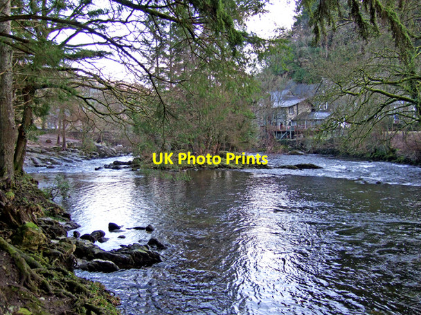 Photo 6"x4" Looking downstream at Pont-y-Pair Betws-y-Coed c2009