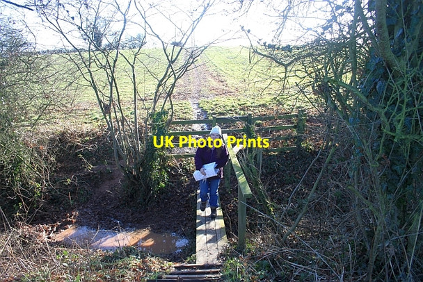 Photo 6"x4" Footbridge on the Hyde Lane to Hanley footpath The Hyde\/SO8340 c2009