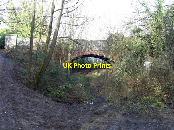 Photo 6"x4" Footbridge over the old Cheltenham to Banbury railway line Cheltenham c2009