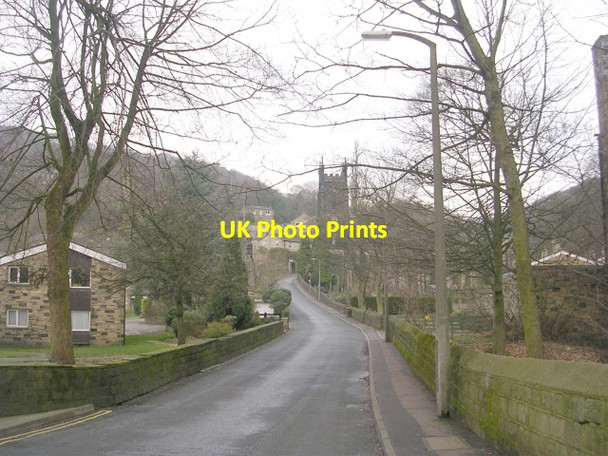 Photo 6"x4" Church Lane - King Street Hebden Bridge c2009