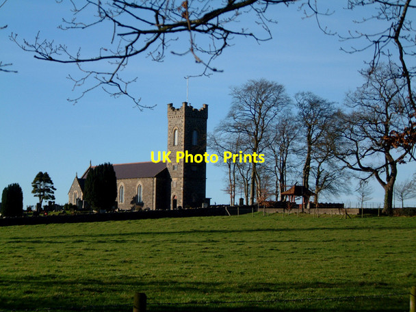 Photo 6"x4" Tartaraghan Church from a distance Scotch Street c2003