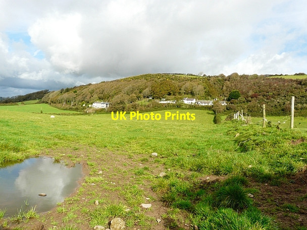 Photo 6"x4" View across fields to Pant Broadlay c2008