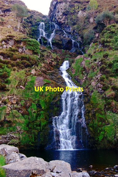 Photo 6"x4" Assarnacally Waterfall Crannogeboy c2008
