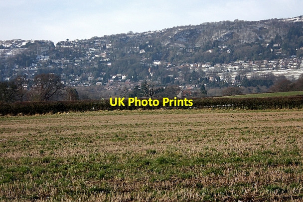 Photo 6"x4" Field of stubble Great Malvern c2009