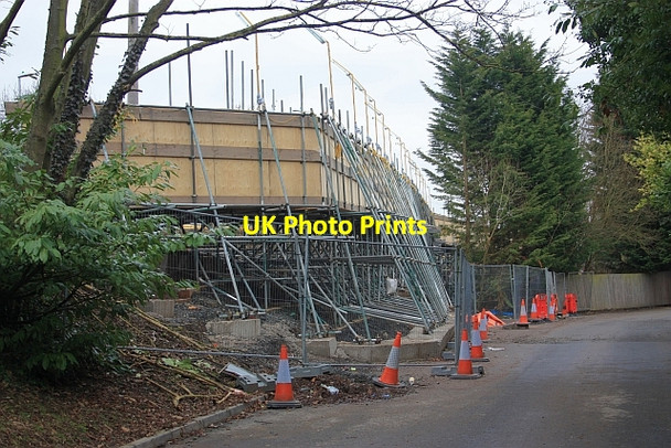 Photo 6"x4" Exterior of the temporary footbridge, Colwall Colwall Green c2009