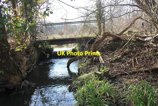 Photo 6"x4" Sluice and footbridge, Upper Arles Wood Poolbrook c2009