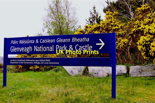Photo 6"x4" Glenveagh National Park - Entrance sign off R251 Church Hill\/C0615 c2008