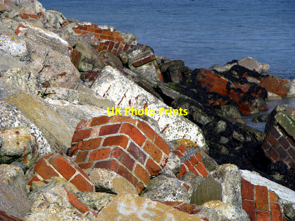 Photo 6"x4" Rubble at Luke's Point Bangor\/J5081 c2009