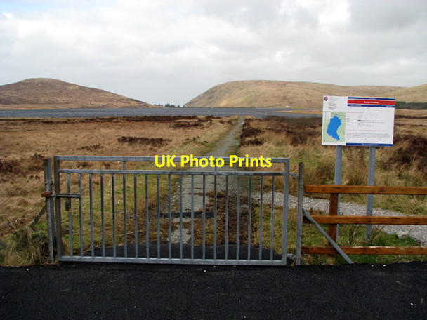 Photo 6"x4" Gate and track at Spelga Dam Attical c2009