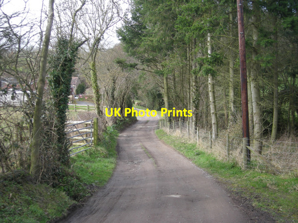 Photo 6"x4" Access road to Gutter Farm Stoneacton c2009