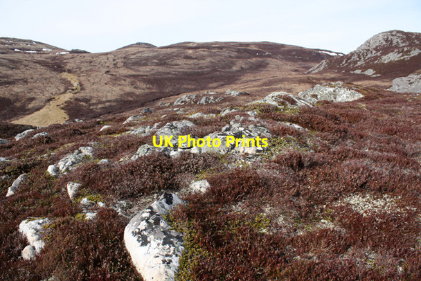 Photo 6"x4" Rocky moorland on Creag na h-Iolaire Carn Glas-choire c2009