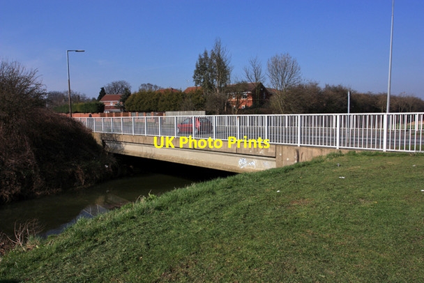 Photo 6"x4" Saltshouse Road Bridge over Holderness Drain Ganstead c2009