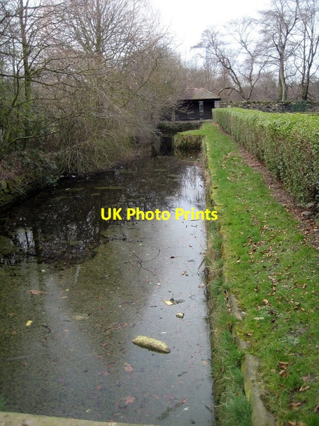 Photo 6"x4" Clarke Hall water feature Wakefield\/SE3320 c2009