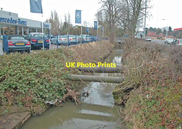 Photo 6"x4" Drainage ditch Chester c2009