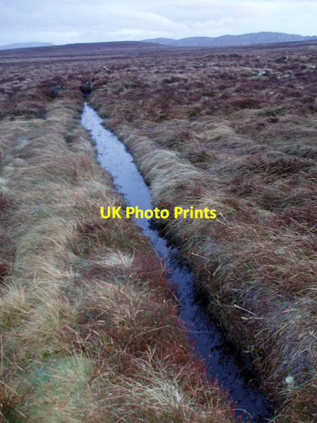 Photo 6"x4" Moorland ditch Allt Laoigh c2009