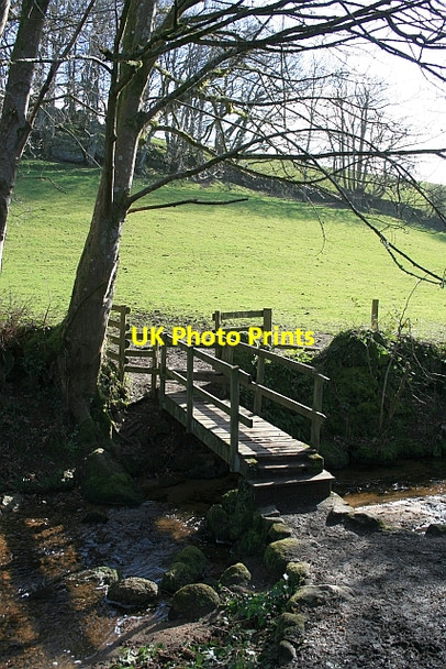 Photo 6"x4" Footbridge over Wray Brook Moretonhampstead c2009