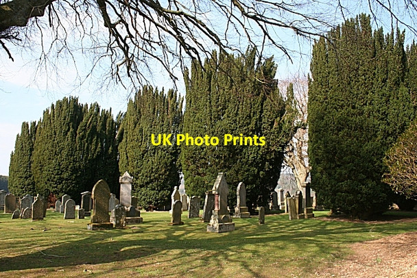 Photo 6"x4" Dunbennan Cemetery Huntly c2009