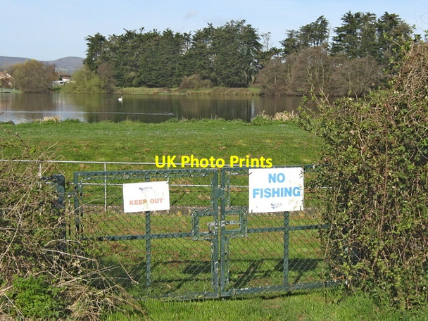 Photo 6"x4" Welcome signs at Ashford Reservoir Charlinch c2009