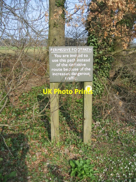 Photo 6"x4" Permissive Footpath Chineham c2009