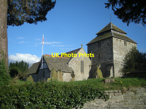 Photo 6"x4" St. George's Church, Clun Clun c2009