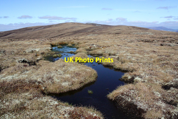 Photo 6"x4" Bog pools on Carn na Cloiche Bridge of Brown c2009