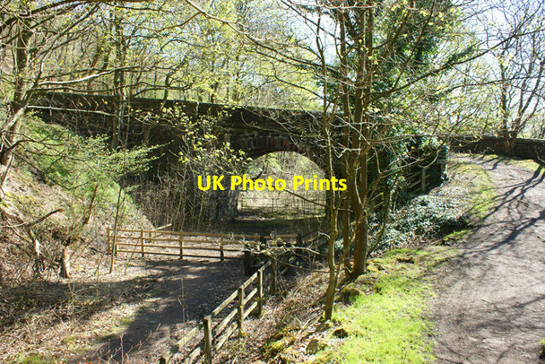Photo 6"x4" Bridge over the dismantled Rishworth Branch railway line Kebroyd c2009