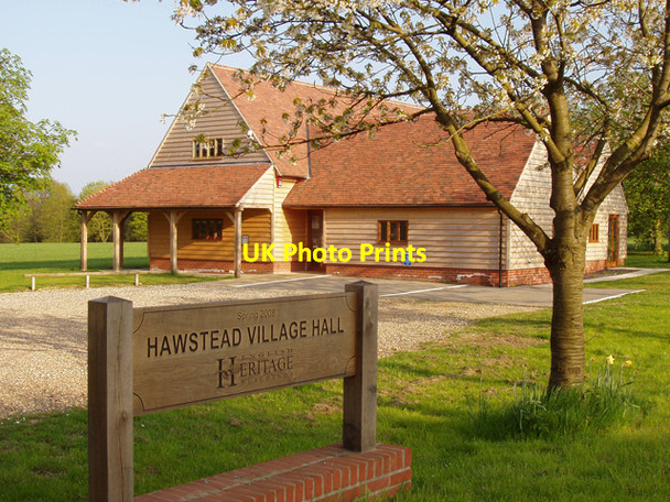 Photo 6"x4" Hawstead Village Hall Brook Green\/TL8658 c2009