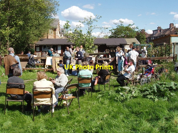 Photo 6"x4" Refreshment area at Perivale Wood Open Day Wembley c2009