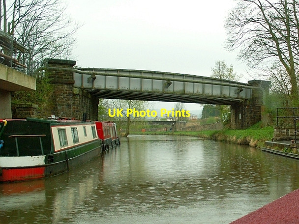 Photo 6"x4" Railway bridge over canal Skipton c2009