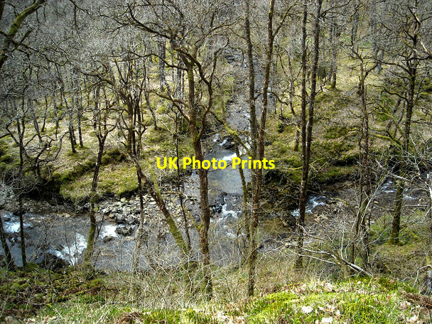 Photo 6"x4" Confluence of Allt Glinne Mhoir and Allt Glinne Bhig Lochgoilhead c2009